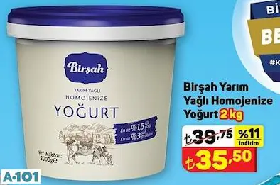 BİRŞAH YARIM YAĞLI YOĞURT BİRŞAH YARIM YAĞLI YOĞURT